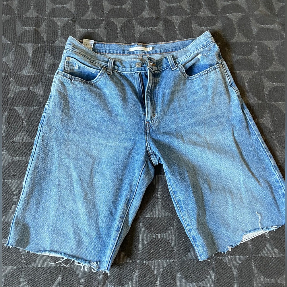 Levi’s ‘94 Baggy Blue Denim Cutoff Shorts
